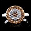 Image 1 : 14K White Gold 1.05ctw Fancy Color Diamond Ring