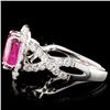 Image 3 : 18K Gold 2.81ct Ruby & 1.00cw Diamond Ring