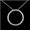 Image 1 : 14K Gold 0.81ctw Diamond Pendant