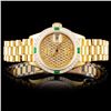 Image 1 : Rolex 18K YG DateJust 1.00ct Diamond Ladies Watch