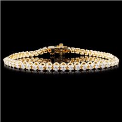 14K Gold 3.00ctw Diamond Bracelet