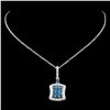 Image 2 : 14K Gold 1.12ctw Fancy Diamond Pendant