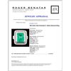 Image 4 : 18K Gold 4.25ct Emerald & 1.39ctw Diamond Ring