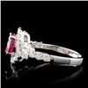 Image 3 : 18K White Gold 1.75ct Sapphire & 0.85ct Diamond Ri