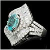 Image 3 : 18K Gold 1.84ct Tourmaline & 2.83ct Diamond Ring