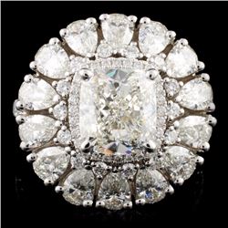 18K Gold 6.22ctw Diamond Ring