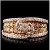 Image 1 : 14K Rose Gold 2.19ctw Diamond Ring