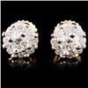 Image 1 : 18K Gold 0.66ctw Diamond Earrings