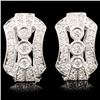 Image 1 : 18K Gold 0.68ctw Diamond Earrings