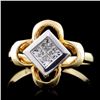 Image 1 : 18K Yellow Gold 0.30ct Diamond Ring