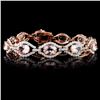 Image 1 : 14K Rose Gold 13.68ct Morganite & 3.53ctw Diamond