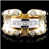 Image 1 : 14K Yellow Gold 1.25ctw Diamond Ring