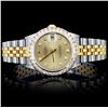 Image 1 : Rolex YG/SS DateJust 1.05ct Diamond Mid-Size Watch