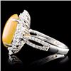 Image 3 : 18K Gold 2.75ct Opal & 0.52ctw Diamond Ring