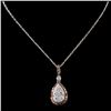 Image 1 : 14K White Gold 1.26ctw Fancy Color Diamond Pendant