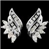 Image 1 : 14K White Gold 1.76ctw Diamond Earrings