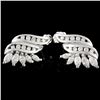 Image 2 : 14K White Gold 1.76ctw Diamond Earrings