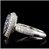 Image 3 : 14K White Gold 1.59ctw Fancy Color Diamond Ring