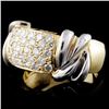 Image 3 : 14K TT Gold 0.77ctw Diamond  Ring