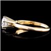 Image 3 : 14K Gold 0.78ct Diamond Ring