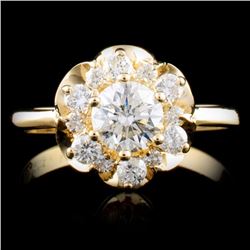 14K Gold 0.84ctw Diamond Ring