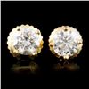 Image 1 : 14K Gold 0.84ctw Diamond Earrings