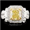 Image 1 : *GIA 18K Gold 3.39ctw Fancy Diamond Ring