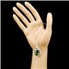 Image 3 : 18K Gold 21.63ct Tourmaline & 1.33ctw Diamond Pend