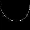 Image 1 : 18K Gold 1.13ctw Diamond Necklace