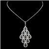 Image 2 : 14K White Gold 2.36ctw Fancy Color Diamond Pendant