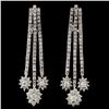 Image 1 : 14K White Gold 3.50ctw Diamond Earring