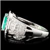 Image 3 : 18K Gold 2.13ct Emerald & 1.11ctw Diamond Ring