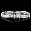 Image 2 : 18K Gold 3.96ct Tanzanite & 5.31ct Diamond Bracele