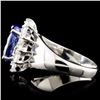 Image 3 : 14K Gold 3.74ct Tanzanite & 0.88ctw Diamond Ring
