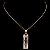Image 2 : 14K Gold 2.35ct Amethyst Pendant
