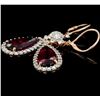 Image 3 : 18K Gold 9.62ct Tourmaline & 1.91ct Diamond Earrin