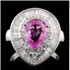 Image 1 : 18K White Gold 2.18ct Sapphire & 1.85ct Diamond Ri