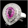 Image 2 : 18K White Gold 2.18ct Sapphire & 1.85ct Diamond Ri