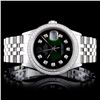 Image 1 : Rolex SS DateJust 1.00ctw Diamond Gents Wristwatch