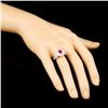 Image 3 : 18K Gold 0.68ct Ruby & 0.36ctw Diamond Ring