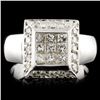 Image 1 : 18K Gold 0.70ctw Diamond Ring