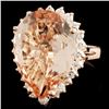 Image 2 : 14K Gold 8.50ct Morganite & 0.86ctw Diamond Ring