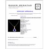 Image 4 : 18K Gold 6.84ct Tanzanite & 1.96ctw Diamond Pendan