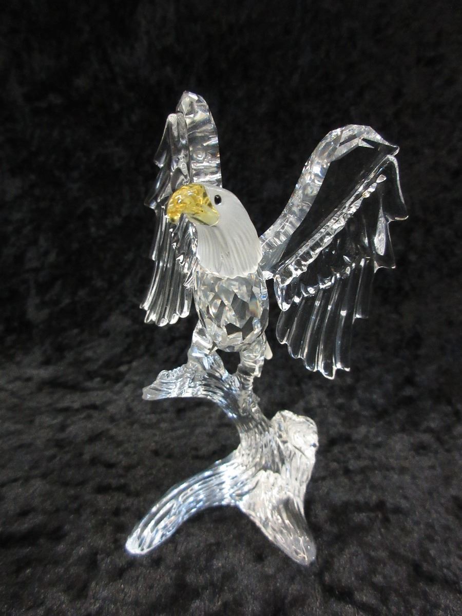 Genuine Swarovski Silver Crystal Eagle Figurine
