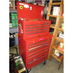 Mastercraft tool box & contents