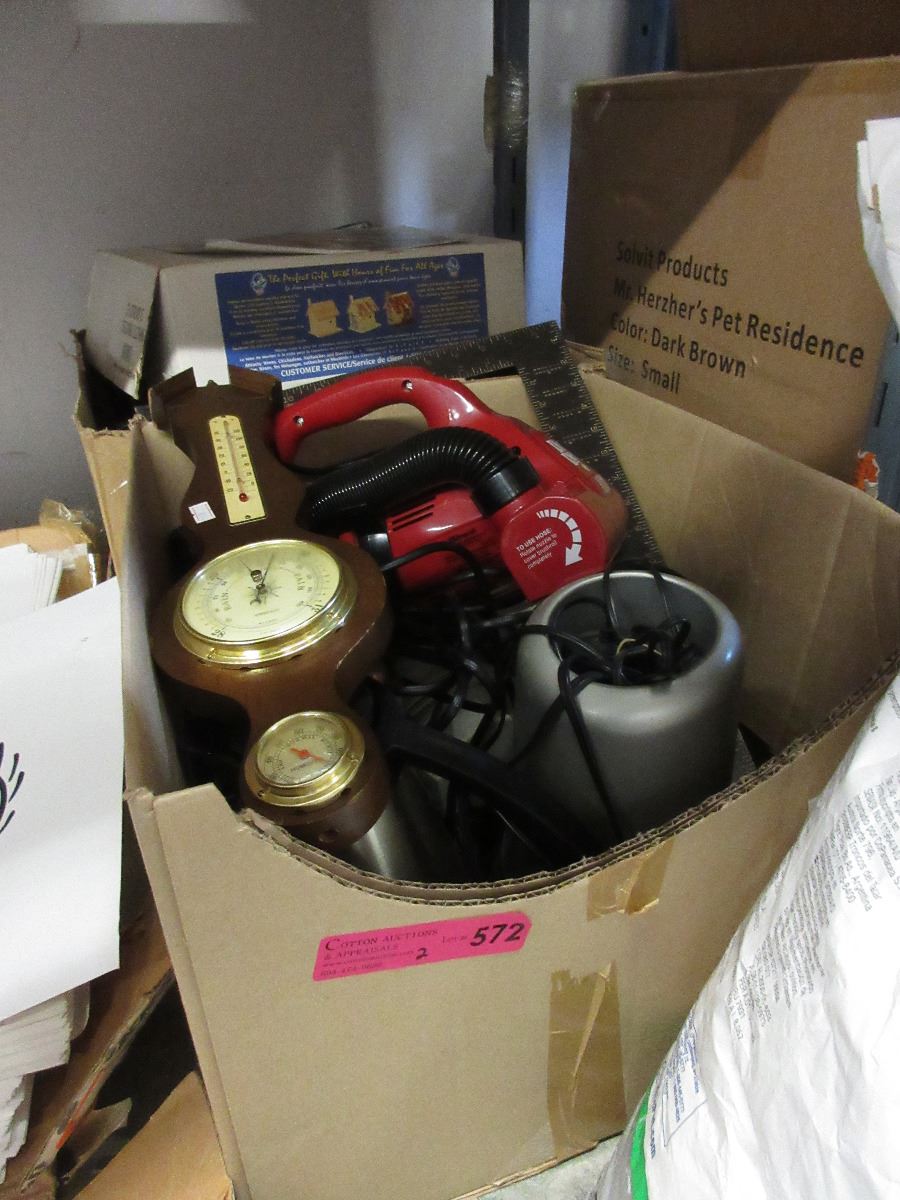 2 Boxes of assorted household goods used