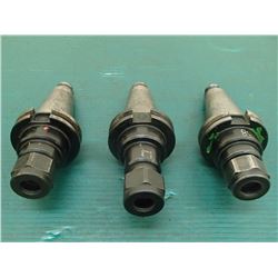 CAT40 DA 100 Collet Chucks, 3 Total