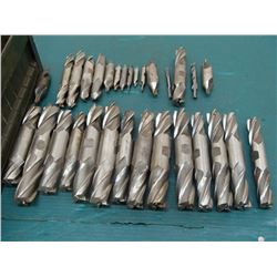 Assorted Double-End Mill Cutters, 30 Total