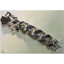 #2-STAINLESS STEEL MEN'S HEAVY LINK 9.5" CHAIN