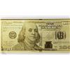 Image 1 : #7-24K GOLD FOIL AMERICAN ONE HUNDRED DOLLAR BILL